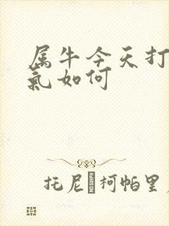 属牛今天打牌运气如何