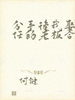 分手后我娶了前任的老板合集