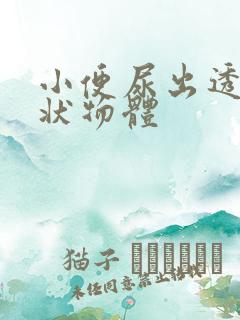 小便尿出透明晶状物体