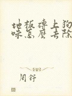 地板砖上狗尿骚味怎么去除