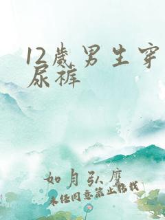 12岁男生穿纸尿裤