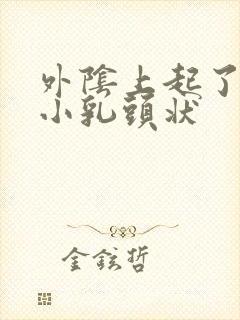 外阴上起了很多小乳头状