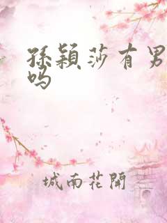 孙颖莎有男朋友吗