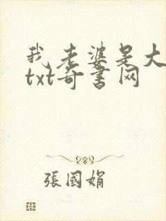 我老婆是大明星txt奇书网