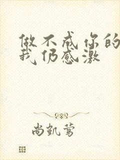 做不成你的情人我仍感激