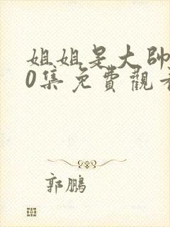 姐姐是大帅100集免费观看全集