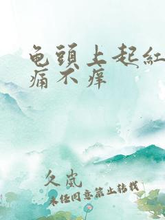 龟头上起红点不痛不痒