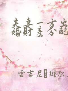 夫妻一方出轨离婚财产分配判决