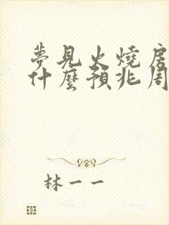 梦见火烧房子是什么预兆周公解梦