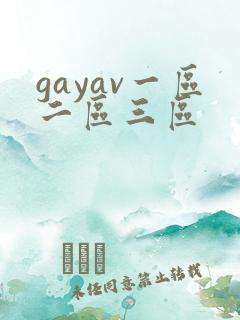 gayav一区二区三区