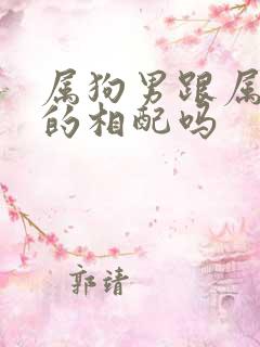 属狗男跟属马女的相配吗