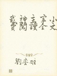 武神主宰小说免费阅读全文笔趣阁