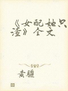 《女配她只想被渣》全文