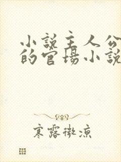 小说主人公李霖的官场小说免费阅读