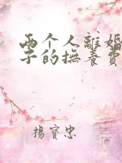 两个人离婚了孩子的抚养费是多少