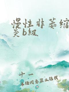 慢性非萎缩性胃炎b级