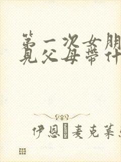 第一次女朋友家见父母带什么礼物