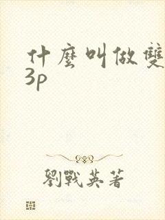 什么叫做双飞和3p