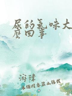 尿的气味大是怎么回事