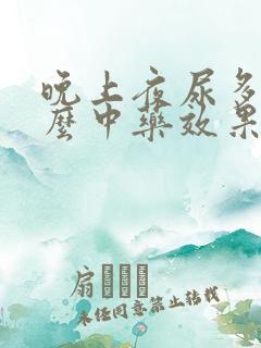 晚上夜尿多吃什么中药效果好