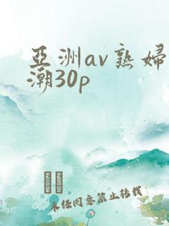 亚洲av熟妇高潮30p