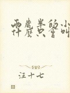 两岁半的小孩为什么只会叫爸爸妈妈