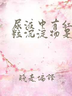 尿液中有红色颗粒沉淀物是什么原因