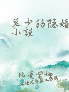 慕少的隐婚罪妻小说