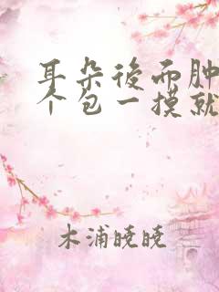 耳朵后面肿了一个包一摸就痛