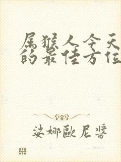 属猴人今天打牌的最佳方位