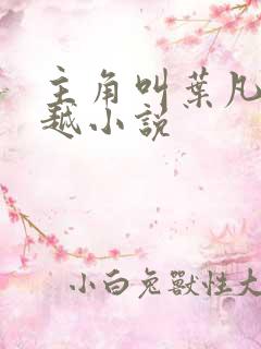 主角叫叶凡的穿越小说