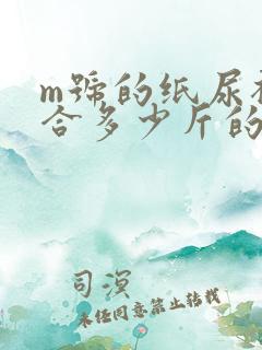 m号的纸尿裤适合多少斤的宝宝