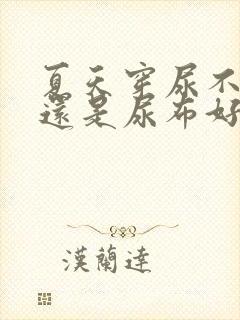 夏天穿尿不湿好还是尿布好