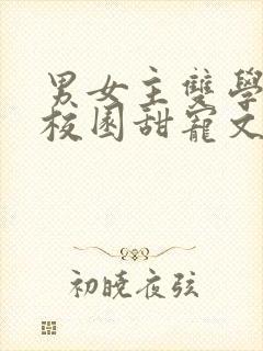 男女主双学霸的校园甜宠文