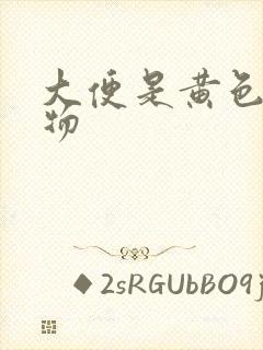 大便是黄色粘稠物