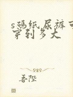 s码纸尿裤可以穿到多大