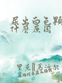 尿出白色颗粒是什么原因