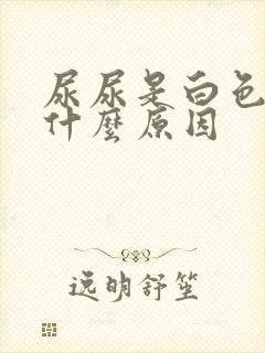 尿尿是白色的是什么原因