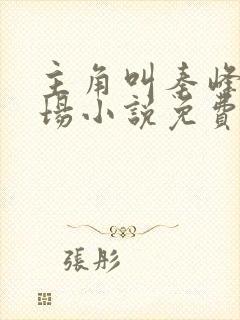 主角叫秦峰的官场小说免费阅读