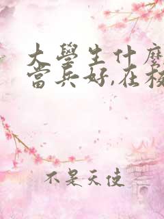 大学生什么时候当兵好,在校期间那一年参军