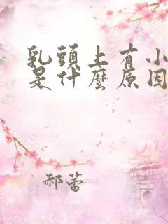 乳头上有小疙瘩是什么原因