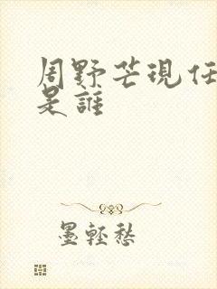 周野芒现任妻子是谁