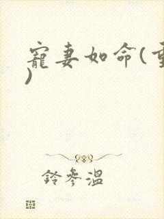 宠妻如命(重生)