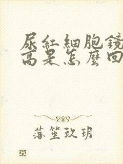 尿红细胞镜检增高是怎么回事