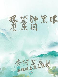 眼袋肿黑眼圈什么原因