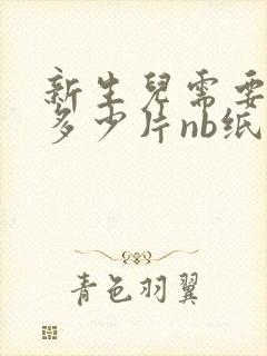 新生儿需要准备多少片nb纸尿裤