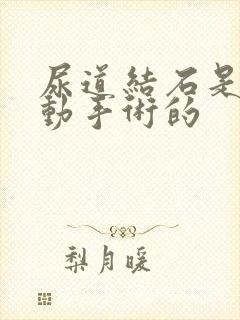 尿道结石是怎样动手术的