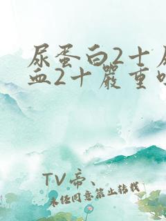 尿蛋白2十尿潜血2十严重吗