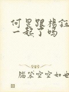 何炅跟杨钰莹在一起了吗