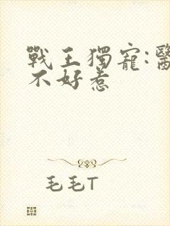 战王独宠:医妃不好惹